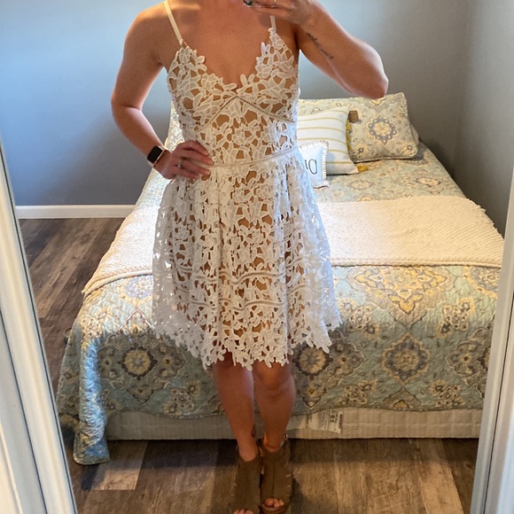 White and nude dress / sundress 🤍🤎 - Picture 7 of 9
